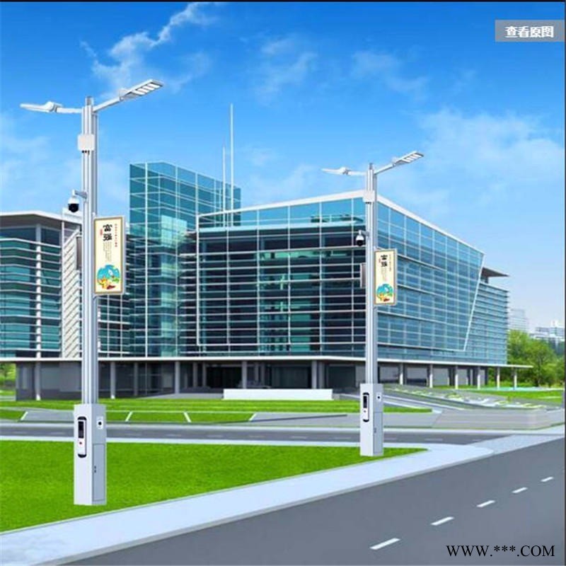 成都智慧路灯厂家 城市智慧照明 智慧路灯 充电桩灯杆 物联网 LED 太阳能路灯 定制图1