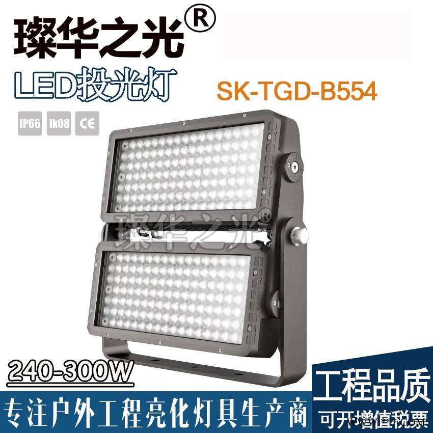 璨华照明定制投光灯600W山体桥梁亮化RGBW投射灯图1