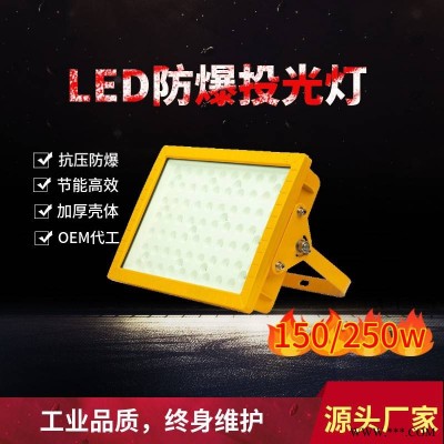 圆形方形防爆投光灯50w100w200w电厂led泛光照明灯