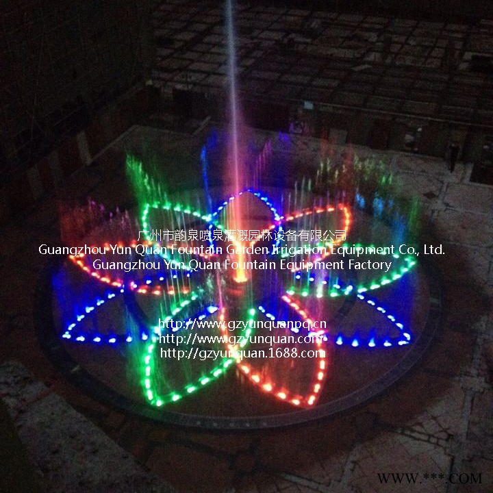 广州小型方形喷泉_喷泉喷头_小型音乐喷泉_七彩水下灯_园艺景观设备图1