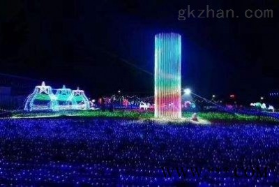 3D建筑投影，户外投影灯光秀户外景观是名片图1