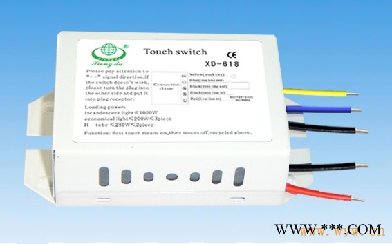 供应家具、卫浴专用触摸开关(用于节能灯、光管XD-618)图1