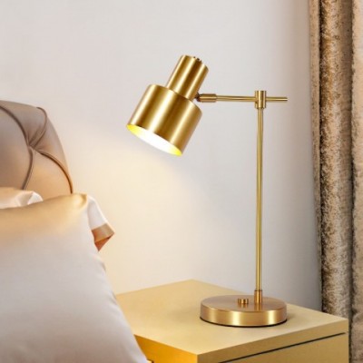 后现代简约北欧台灯书桌客厅卧室床头酒店设计师样板间全铜装饰灯