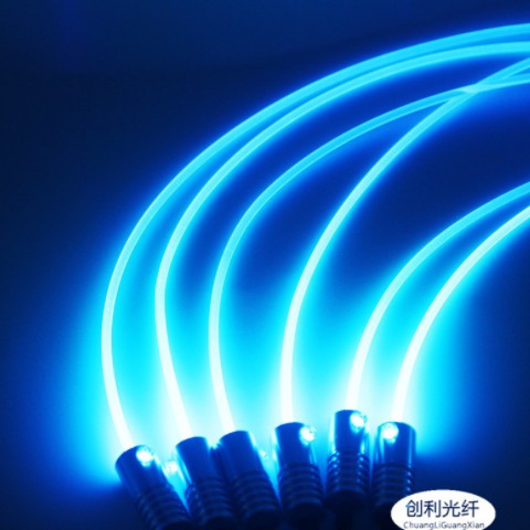 φ4.0mm侧光通体发光光纤塑料光纤铁氟龙汽车氛围灯MMA透明光纤条图3
