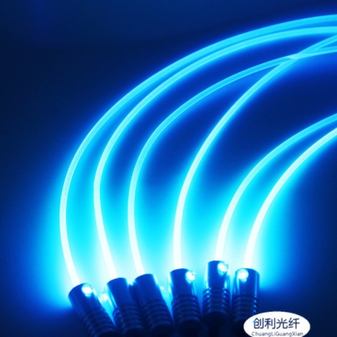 φ4.0mm侧光通体发光光纤塑料光纤铁氟龙汽车氛围灯MMA透明光纤条图2