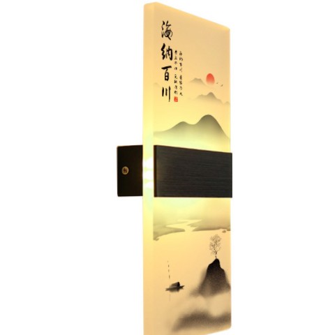 卧室壁灯床头灯背景墙过道灯沙发室内新中式山水画个性简约现代le图2