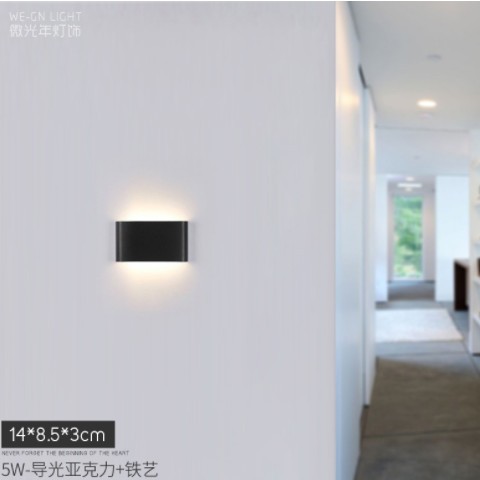 极简壁灯长条卧室床头客厅酒店美容院过道走廊楼梯灯110V外贸跨境图3