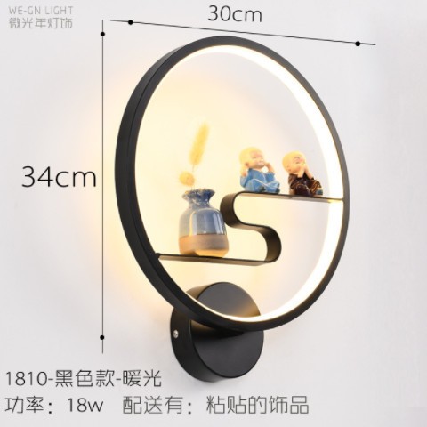 壁灯卧室床头灯客厅背景墙楼梯时钟表现代简约创意阳台led过道灯图3