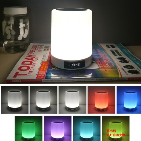 usb小夜灯充电式蓝牙音箱迷你小音响闹钟音箱bluetoothspeaker图1