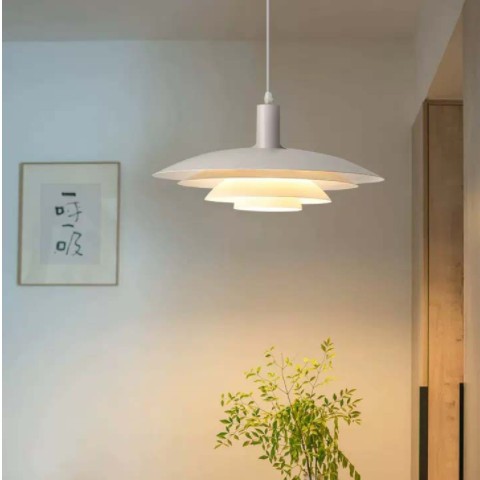 全光谱摇臂可移位吊灯中古原木风餐厅茶室吊灯日式侘寂风岛台灯图2