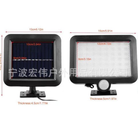 新款 120LED太阳能分体壁灯户外庭院人体感应壁灯分式车库灯图2