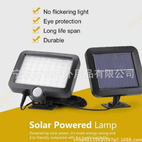 新款 120LED太阳能分体壁灯户外庭院人体感应壁灯分式车库灯图3