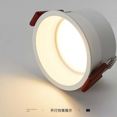 厂家供嵌入式筒灯防眩天花灯客厅过道无主灯窄边防眩孔灯酒店led图1