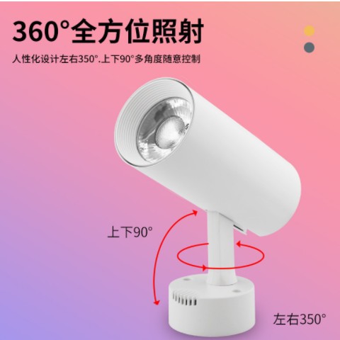 七彩led射灯变色主播网红直播跳舞健身房舞灯酒吧KTV背景墙七彩轨图2