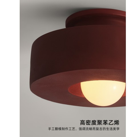 北欧极简吸顶灯原创个性走廊过道衣帽间灯具日式侘寂风阳台灯饰图1
