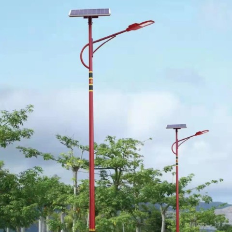 6米太阳能路灯杆 7米8米新农村建设单双臂路灯 乡村市电路灯厂家图3