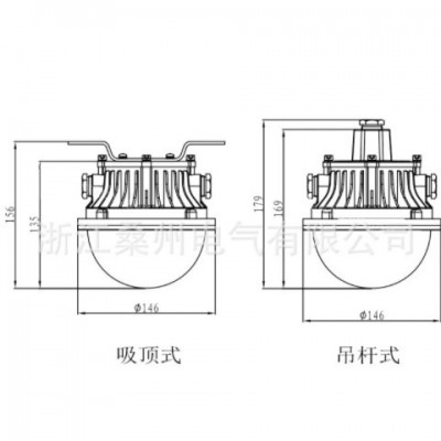 LED防爆吸顶灯20W15W10W30WEX固态免维护隧道灯电缆沟应急防爆灯