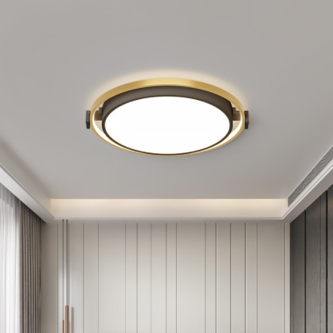 北欧led吸顶灯圆形简约现代2022年新款轻奢餐厅主卧房间卧室灯具图2