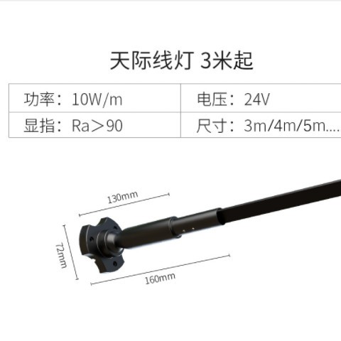网红天际线钢带灯led线性灯现代简约创意展厅线形灯带条长走廊灯图2