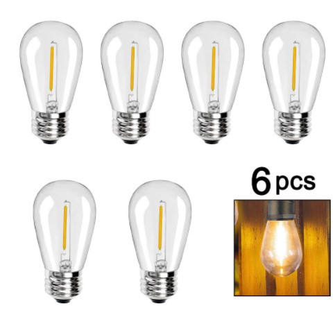 工厂现货G40LED灯泡 太阳能灯串 户外防水E27灯泡 S14灯串E12球泡图1
