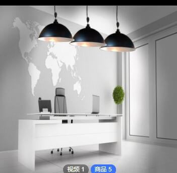 创意单头餐厅办公室理发店饭店吧台灯简约吊灯咖啡店吊灯餐桌灯图3