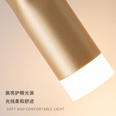 新款创意螺旋小蛮腰吊灯 餐厅饭厅吧台现代简约长筒长条led吊灯图2