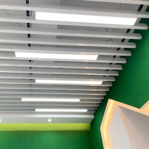 LED长条灯办公室超市收银台条形格栅方通灯商场led吊线灯方通专用图2