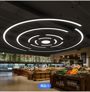 非标定制 LED花瓣异形吊灯网咖健身房舞蹈室超市台球室店铺造型灯图3
