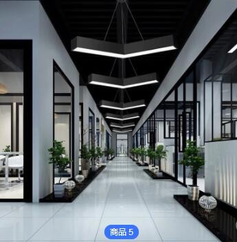 LED自由定制造型灯娱乐场超市台球室图书馆菱形三角形造型灯图2