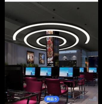 LED定制环形灯商超网咖健身专用造型灯图2