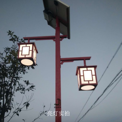 仿古路灯太阳能庭院灯灯笼公园景区3米4米庭院路灯厂家图3