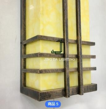 厂家加工定制不锈钢仿云石壁灯 户外酒店走廊陨石墙壁灯 led壁灯图2