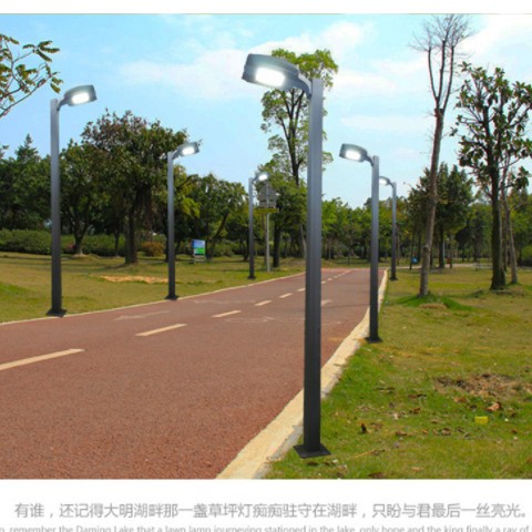 小区景观灯庭院户外灯3米4米5米方灯LED高杆铝灯超亮广场方灯图3
