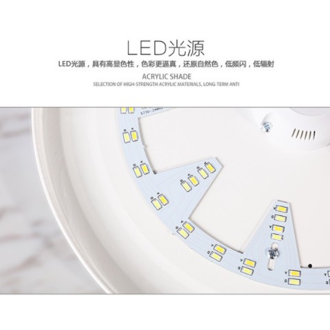 led感应灯楼道吸顶灯人体感应 声控光控灯智能红外线楼梯车库走廊图1
