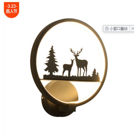 LED创意壁灯卧室床头灯现代简约楼梯客厅书房壁灯电视背景 墙壁灯图3