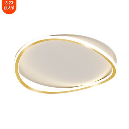 卧室灯简约现代北欧超薄led灯创意圆形艺术家用房间灯卧室吸顶图1