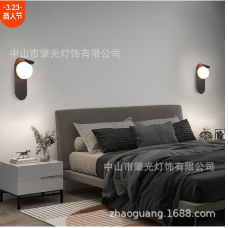 北欧创意卧室床头壁灯现代简约客厅背景墙壁灯网红个性装饰壁灯图3