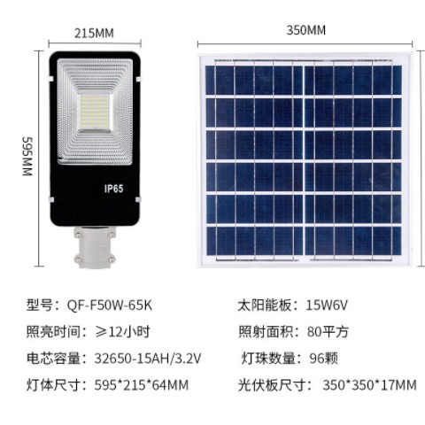 太阳能路灯户外灯金豆大功率分体式防水庭院灯农村家用节能投光灯图3