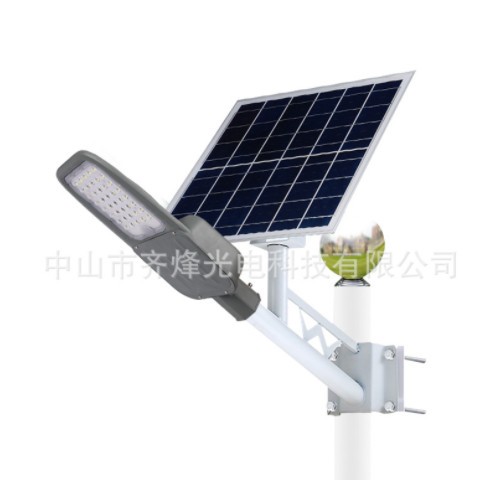led太阳能路灯家用庭院户外灯防水新农村照明灯大功率分体感应灯图1