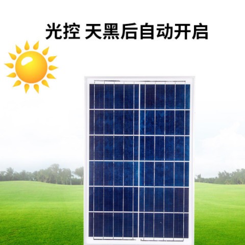 厂家批发热销太阳能路灯户外防水花园公园庭院灯智能一体化投光灯图2