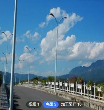 LED市电工程道路灯双头双臂高低臂6米5米8米10米市政工程亮化改造图3