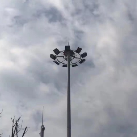 厂家供应LED高杆灯运动馆足球场升降式圆形升降式户外照明路灯图3