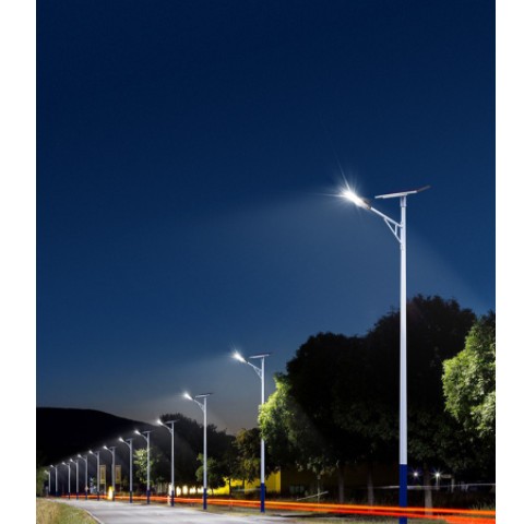 led路灯杆5米6米新农村户外道路灯7米8米高低臂自弯臂A字臂海螺臂图1