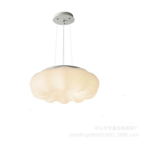 全光谱护眼南瓜灯北欧网红奶油风儿童书房防蓝光无频闪卧室吸顶灯图1