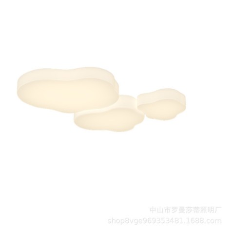 全光谱客厅吸顶灯简约现代大气奶油风灯具2022年新款卧室云朵灯套图2