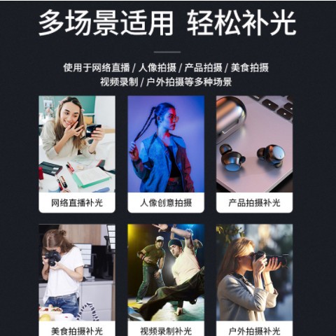 led摄影拍照直播补光灯多功能网红珠宝顶灯方形演播室平板柔光灯图2