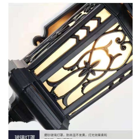 欧式户外壁灯别墅花园露台阳台挂壁灯LED防水家用小区景观庭院灯图2