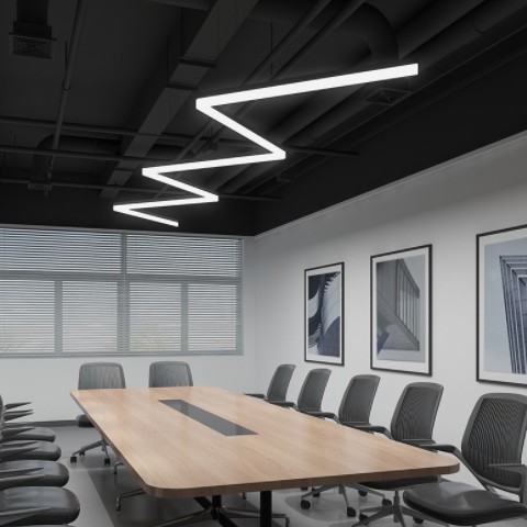 led长条形灯办公室吸顶吊灯日光固定式洗车店汽修厂工位超亮灯具图2