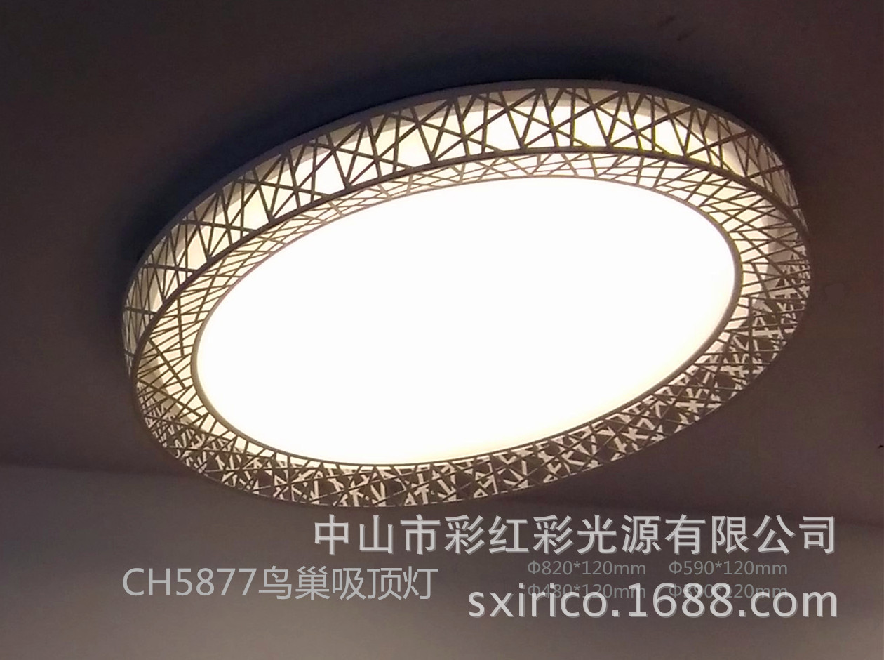 【爆款吸顶灯】创意简约LED圆形铁艺吸顶灯批发中山吸顶灯批发示例图11