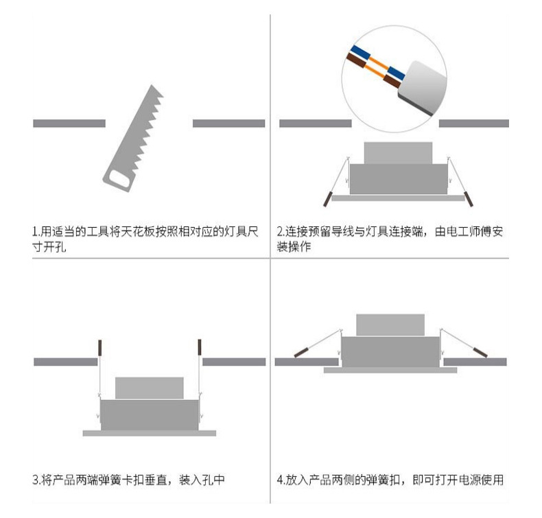 COB天花射灯 酒店商场用 防眩光射灯天花灯 新款led天花灯示例图5